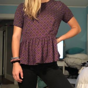 Francesca’s peplum top